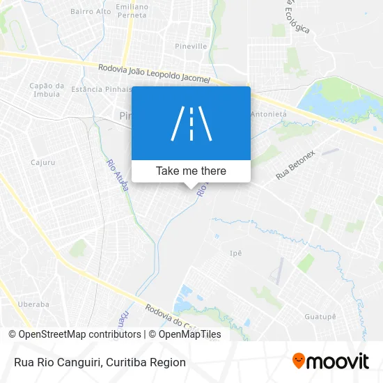 Rua Rio Canguiri map