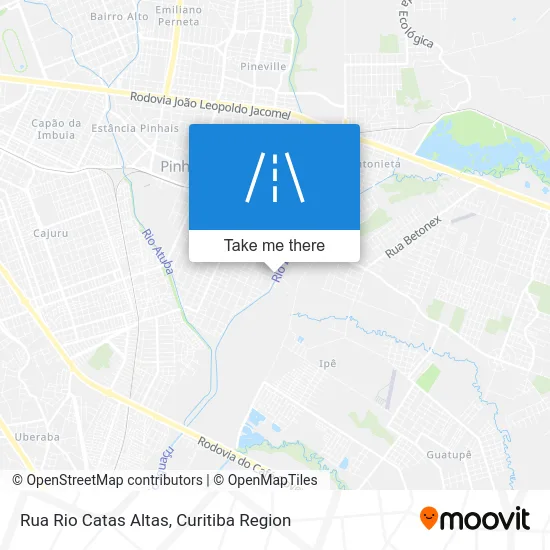 Rua Rio Catas Altas map
