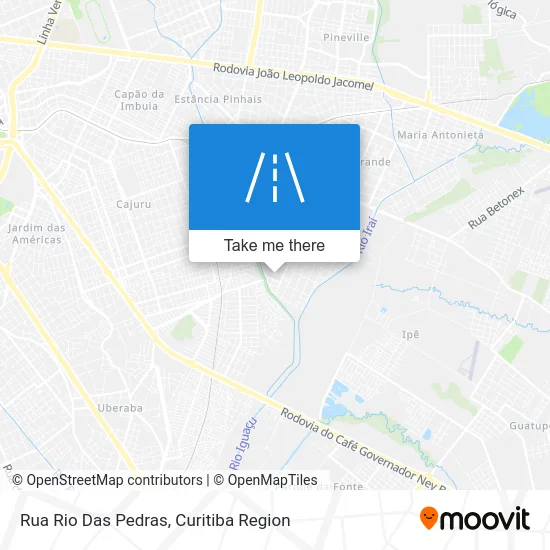 Rua Rio Das Pedras map