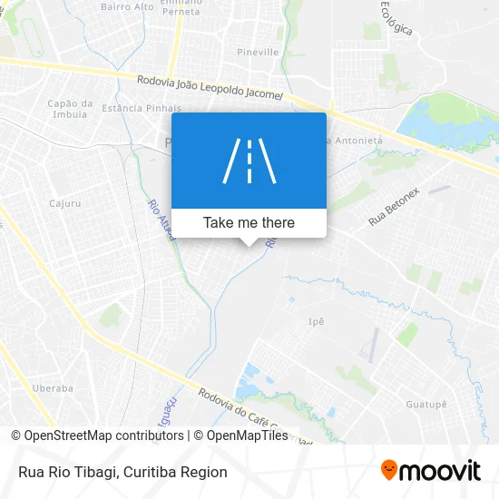 Rua Rio Tibagi map