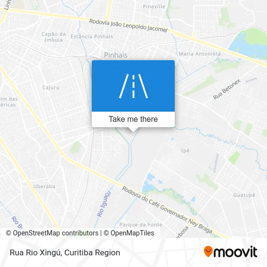 Rua Rio Xingú map