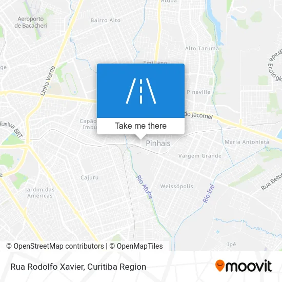 Rua Rodolfo Xavier map