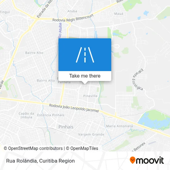 Rua Rolândia map