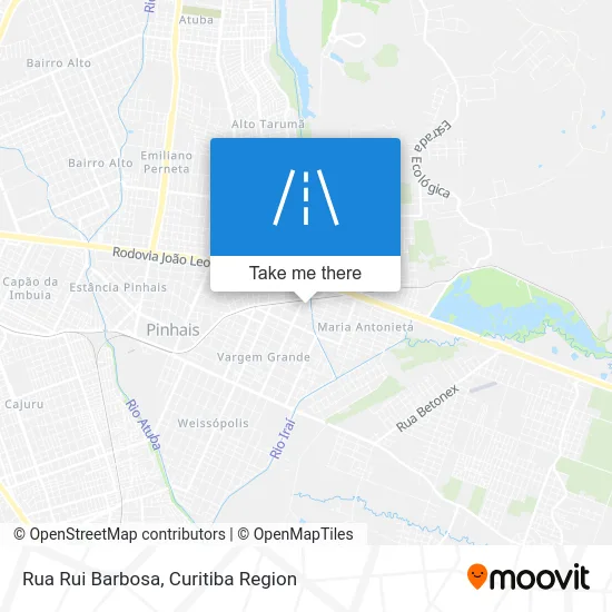 Rua Rui Barbosa map