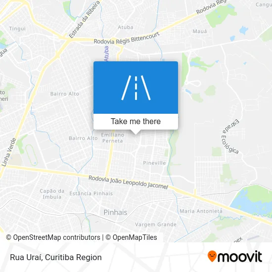 Rua Uraí map