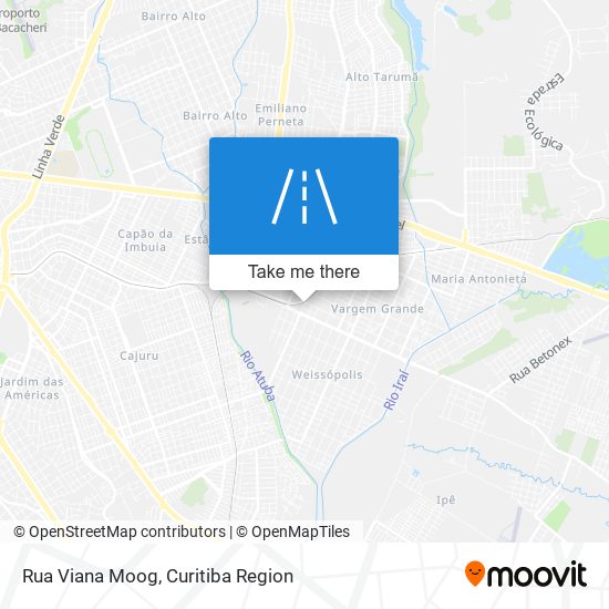 Mapa Rua Viana Moog