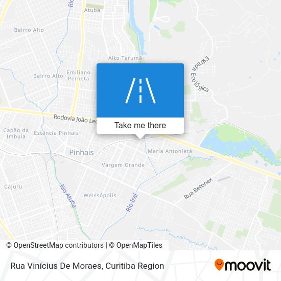 Rua Vinícius De Moraes map
