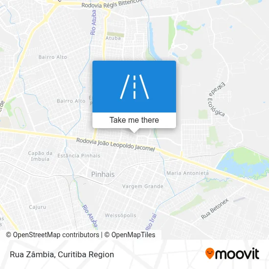 Rua Zâmbia map