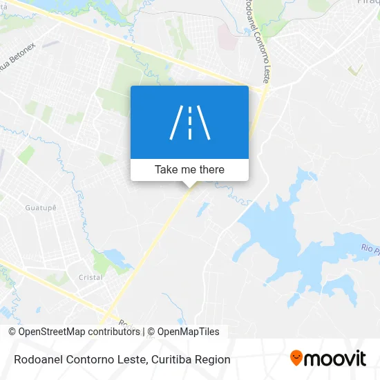 Rodoanel Contorno Leste map