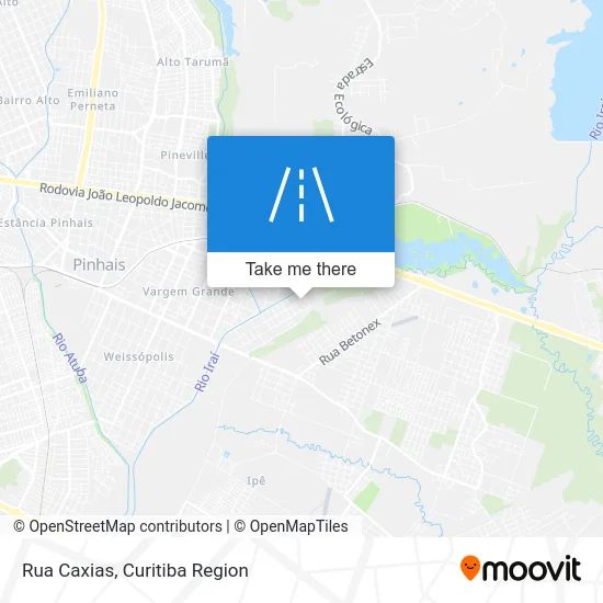 Rua Caxias map