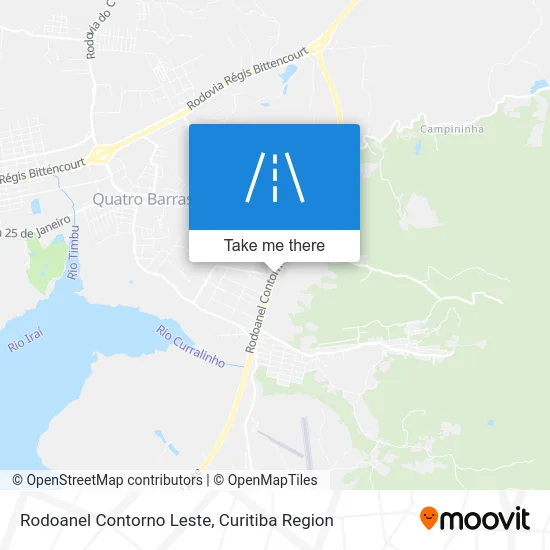 Rodoanel Contorno Leste map