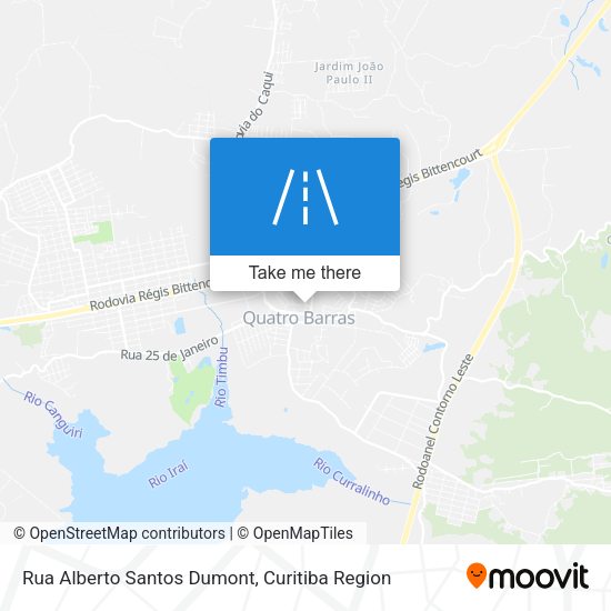 Rua Alberto Santos Dumont map