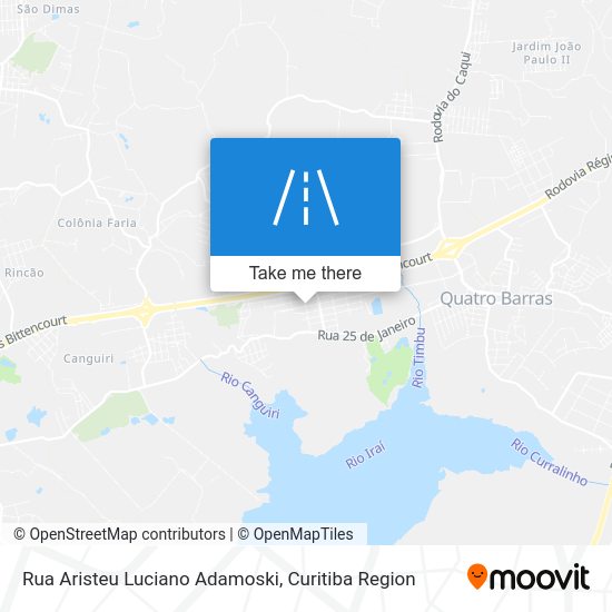 Rua Aristeu Luciano Adamoski map