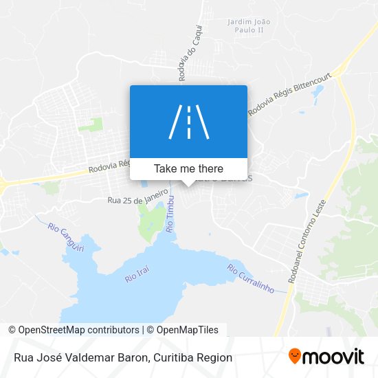 Rua José Valdemar Baron map