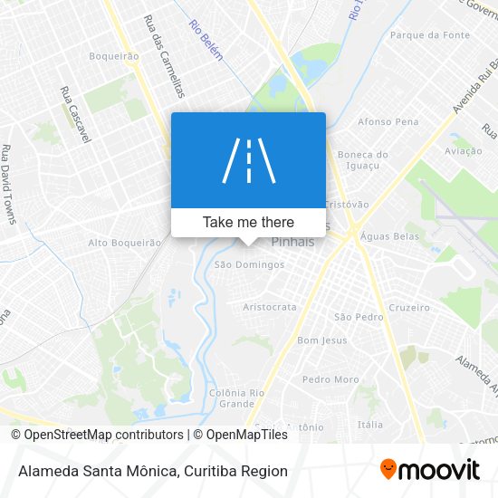 Alameda Santa Mônica map