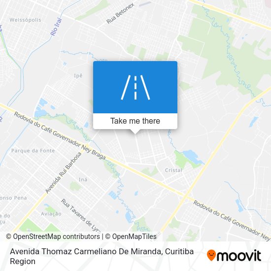 Avenida Thomaz Carmeliano De Miranda map