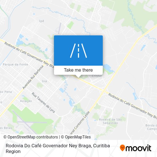 Rodovia Do Café Governador Ney Braga map