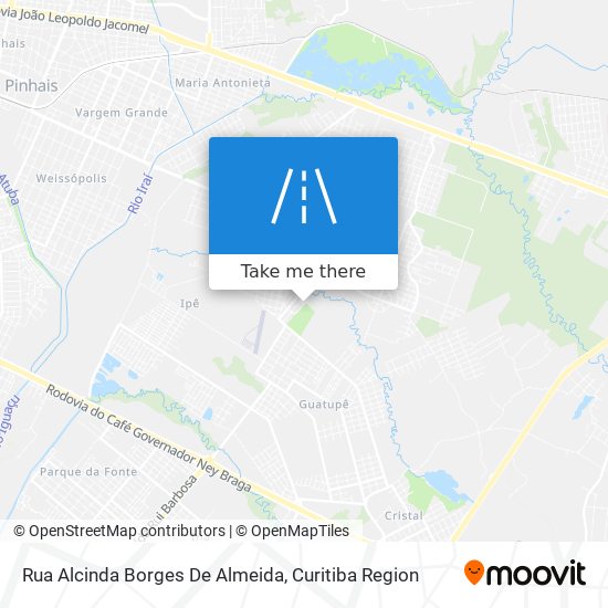 Rua Alcinda Borges De Almeida map