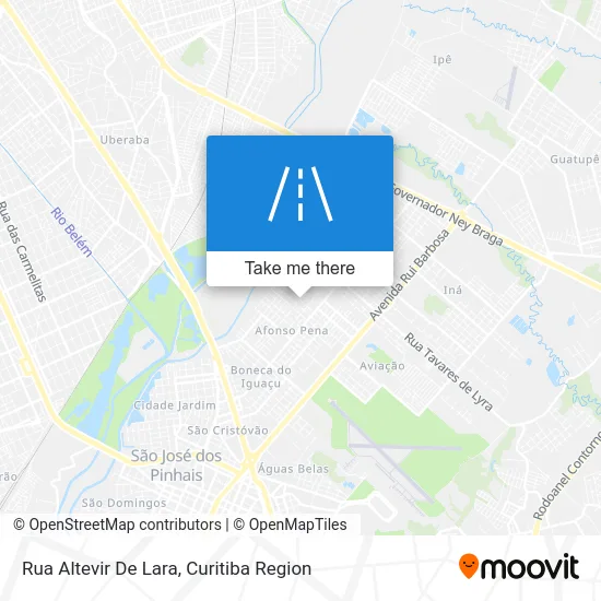 Rua Altevir De Lara map