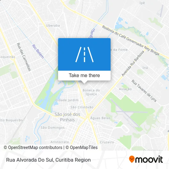 Rua Alvorada Do Sul map