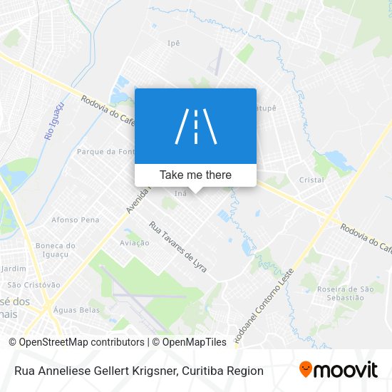 Rua Anneliese Gellert Krigsner map