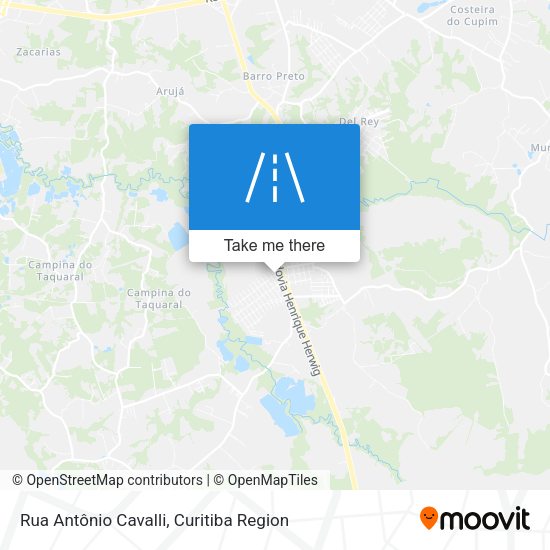 Rua Antônio Cavalli map