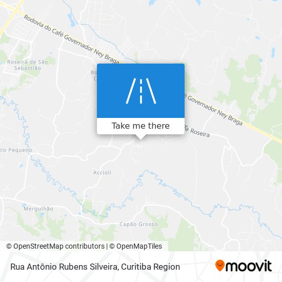 Rua Antônio Rubens Silveira map
