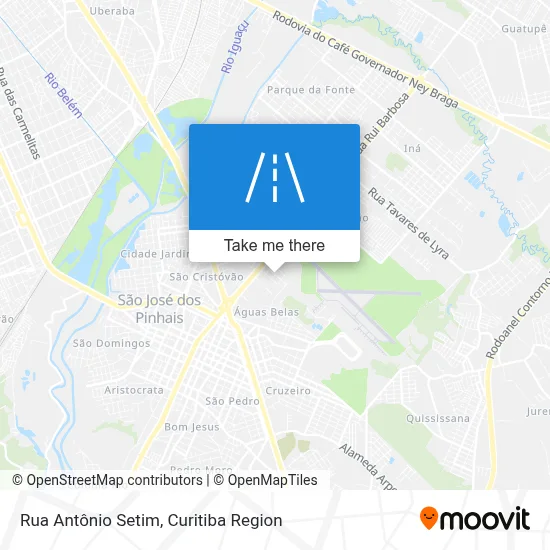 Rua Antônio Setim map