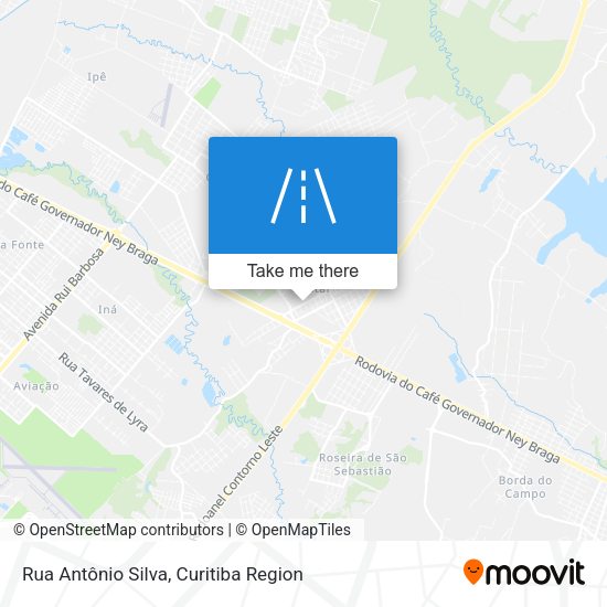 Rua Antônio Silva map