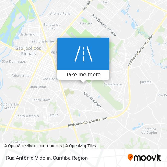 Rua Antônio Vidolin map