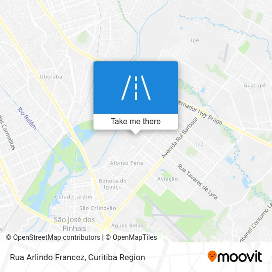 Rua Arlindo Francez map
