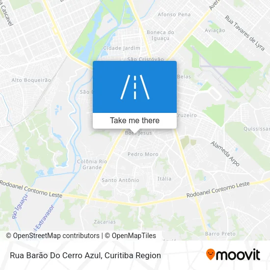 Rua Barão Do Cerro Azul map