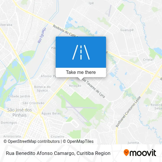 Rua Benedito Afonso Camargo map