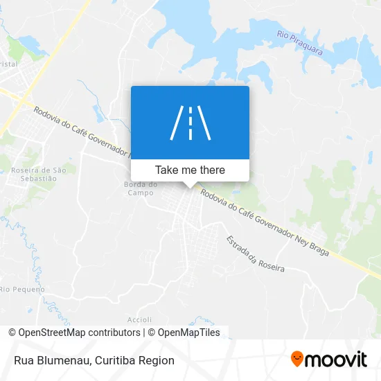 Rua Blumenau map