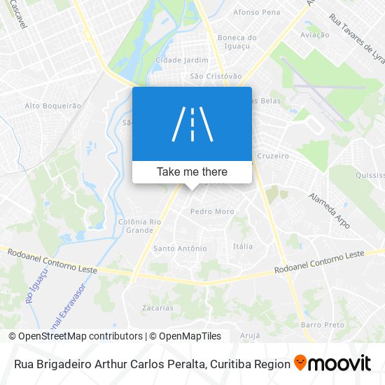 Rua Brigadeiro Arthur Carlos Peralta map