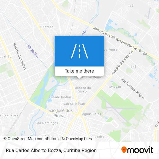 Rua Carlos Alberto Bozza map
