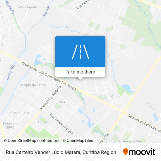 Rua Carteiro Vander Lúcio Matara map