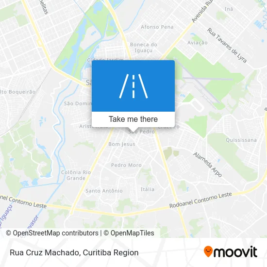 Rua Cruz Machado map