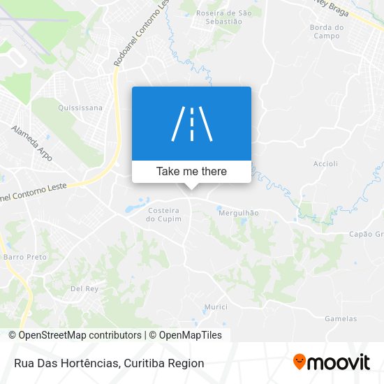 Rua Das Hortências map