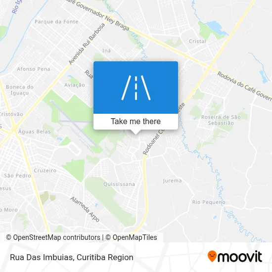 Rua Das Imbuias map