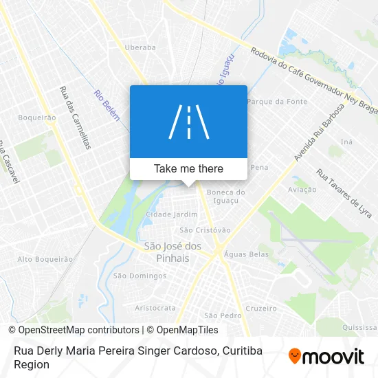 Rua Derly Maria Pereira Singer Cardoso map