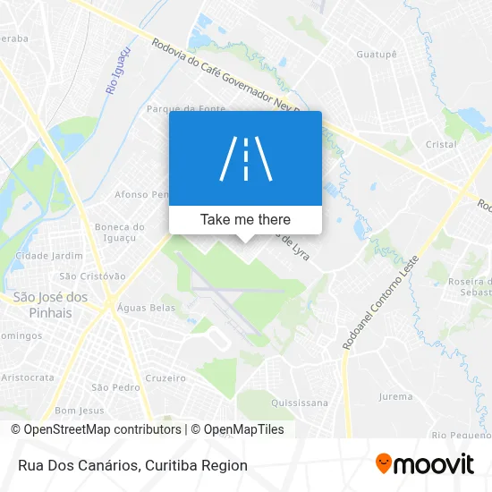 Rua Dos Canários map
