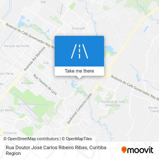 Rua Doutor José Carlos Ribeiro Ribas map