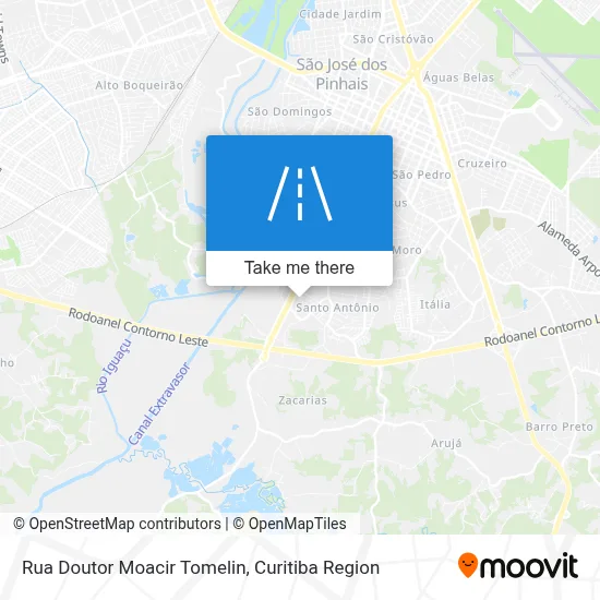 Rua Doutor Moacir Tomelin map