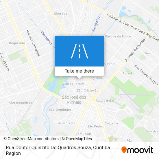 Rua Doutor Quinzito De Quadros Souza map
