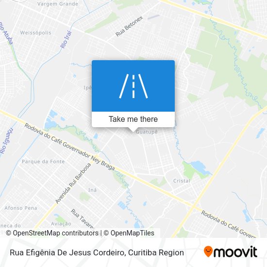 Rua Efigênia De Jesus Cordeiro map
