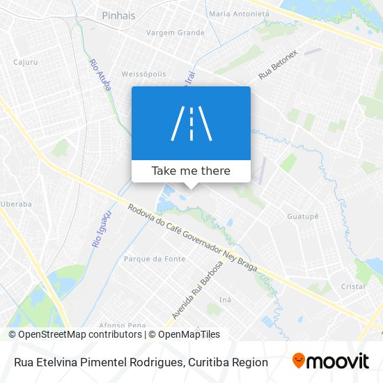 Mapa Rua Etelvina Pimentel Rodrigues