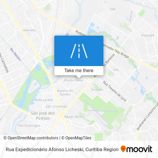 Rua Expedicionário Afonso Licheski map