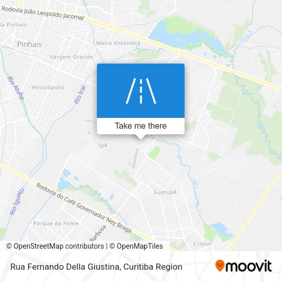 Rua Fernando Della Giustina map