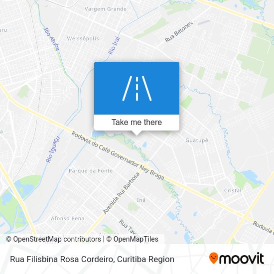 Rua Filisbina Rosa Cordeiro map